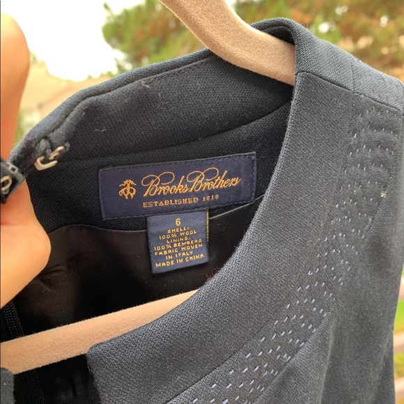 Brooks Brothers Dark Navy Sleeveless Dress - Picture 5 of 8